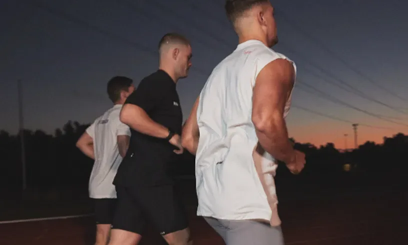 REC GEN brand athletes training in the gym - Purple Perks offer.